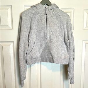 Lululemon Gray Scuba Half-Zip Hoodie, size XS/S